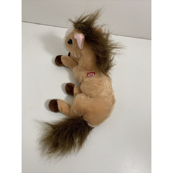 Pony Plush Brown Tan Pony Neighs Plush Stuffed Toy "This That Brand" - Picture 4 of 10